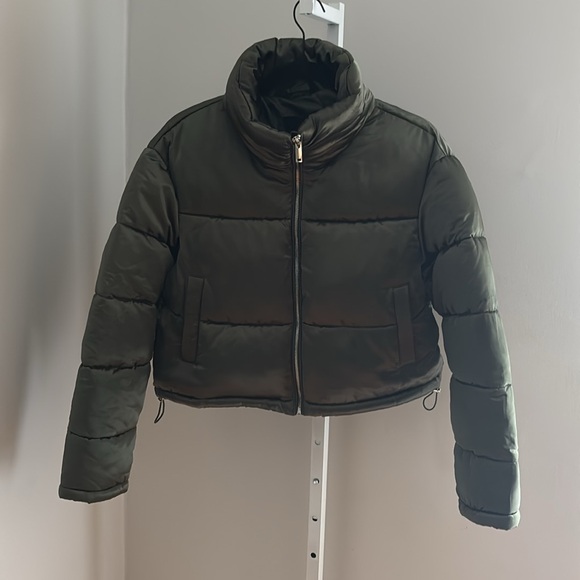 7 For All Mankind Jackets & Blazers - Seven 7 For All Mankind Emerald Green Puffer Women’s Size M